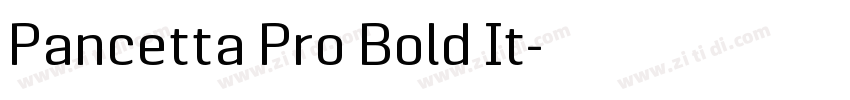 Pancetta Pro Bold It字体转换